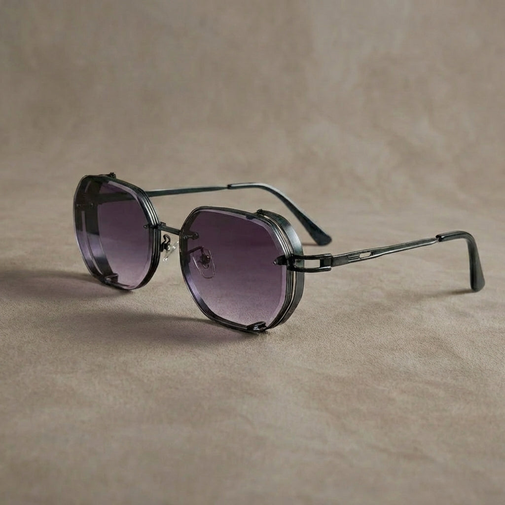 Spectre Men's Metallic Vintage Sunglasses | Designer