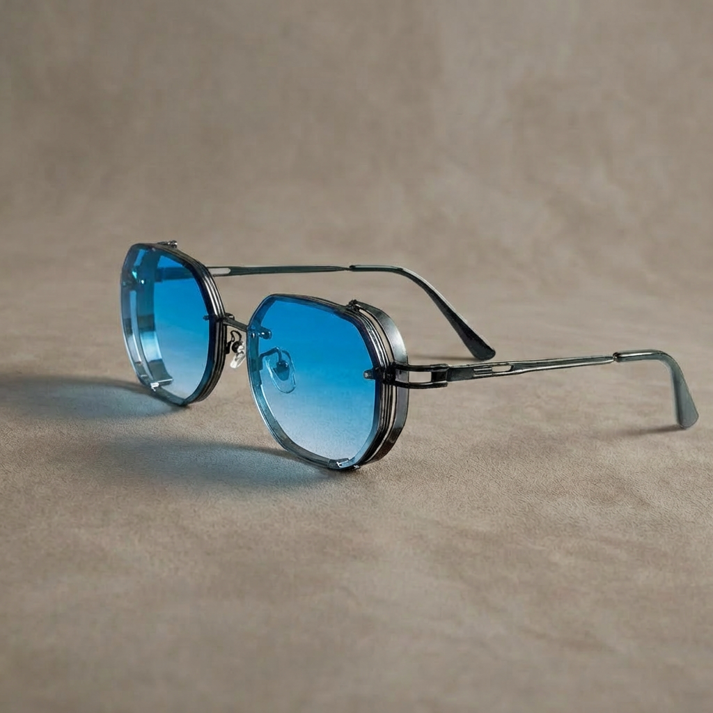 Spectre Men's Metallic Vintage Sunglasses | Designer