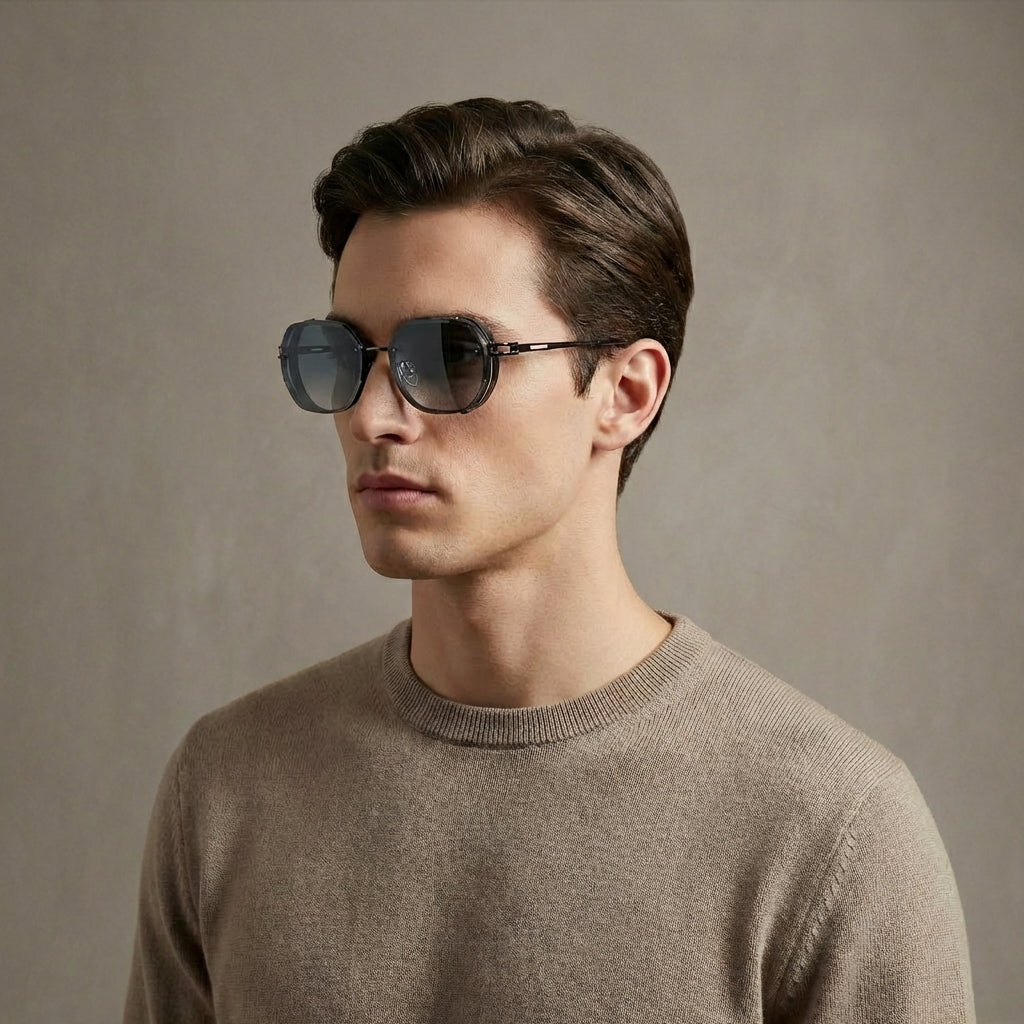 Spectre Men's Metallic Vintage Sunglasses | Designer