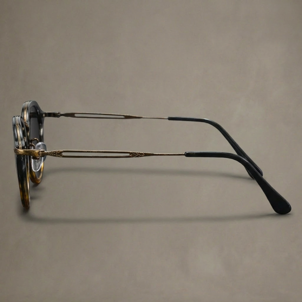 Onyx Men's Classic Round Sunglasses | Vintage