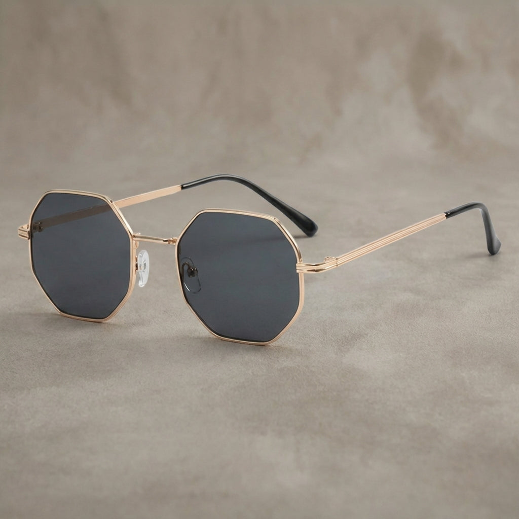 Axiom Men's Polygon Metal Sunglasses | Vintage