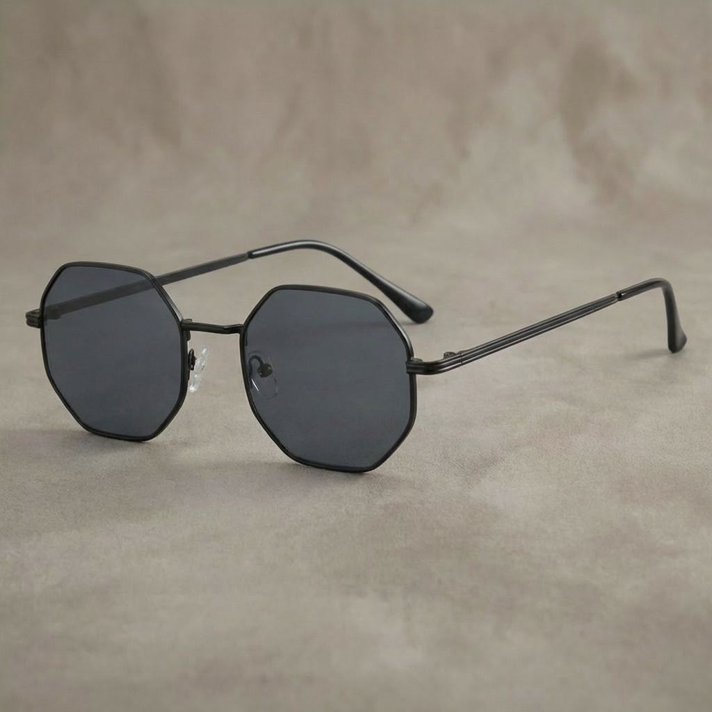 Axiom Men's Polygon Metal Sunglasses | Vintage