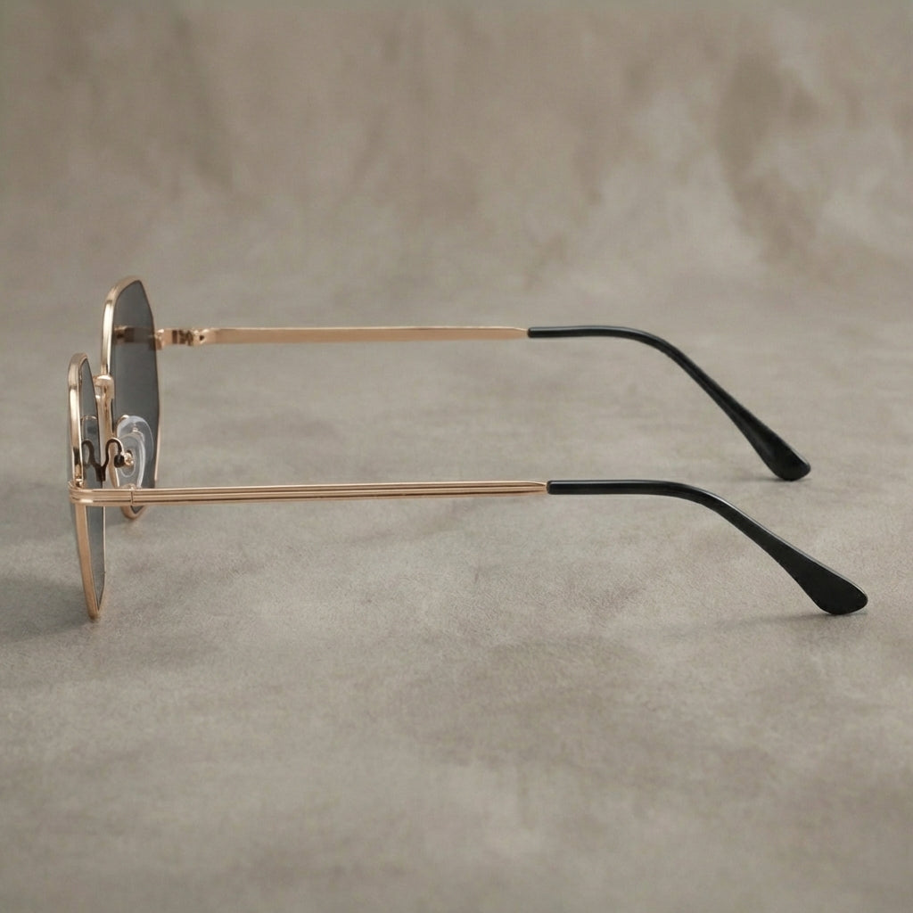 Axiom Men's Polygon Metal Sunglasses | Vintage